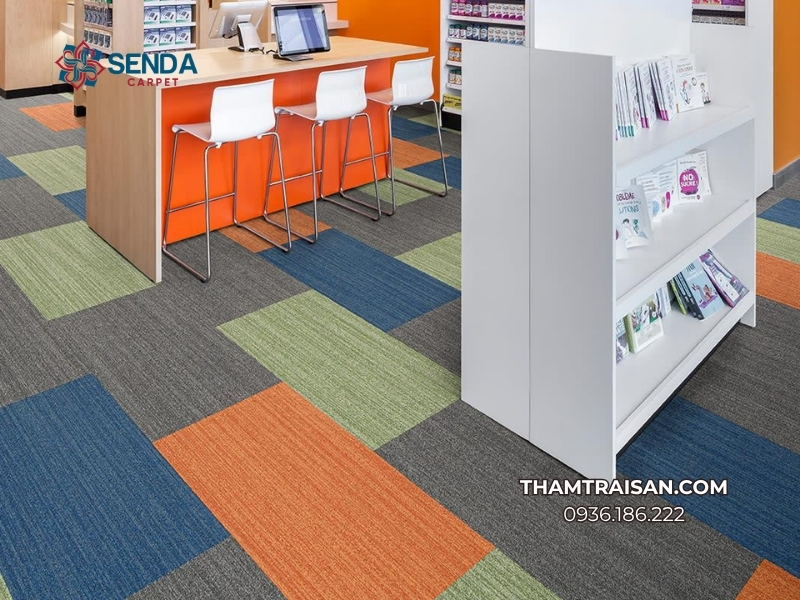 Thảm nỉ ghép miếng đế cao su