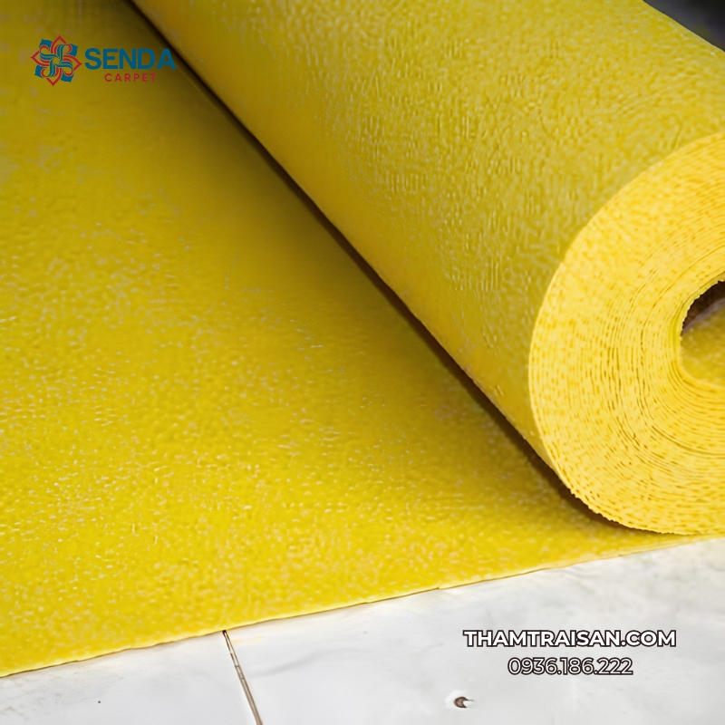 Thảm nỉ sự kiện màu vàng