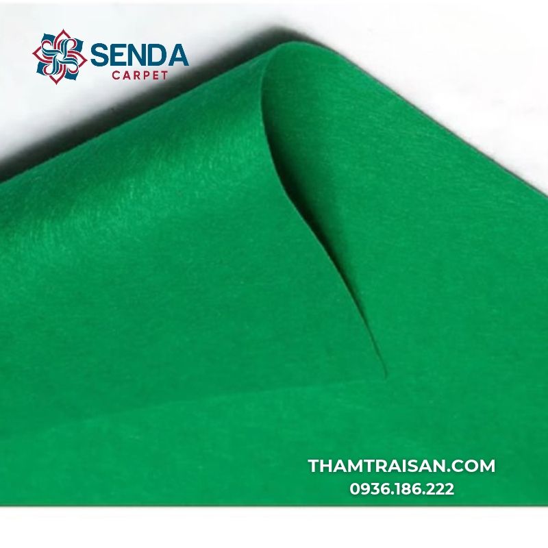 Thảm nỉ sự kiện màu xanh lá