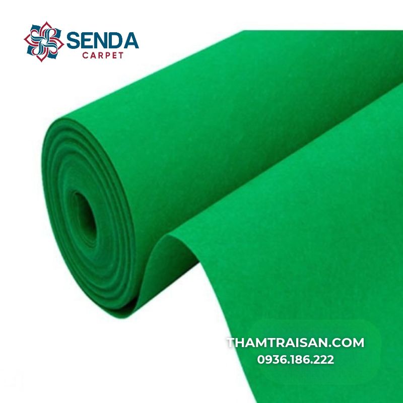 Thảm nỉ sự kiện màu xanh lá