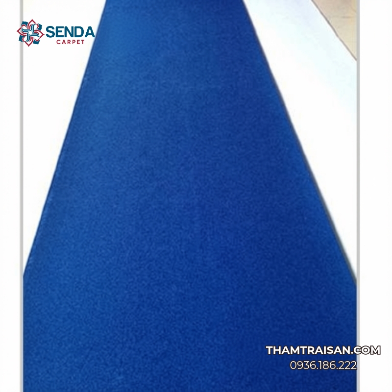 Thảm nỉ sự kiện màu xanh biển