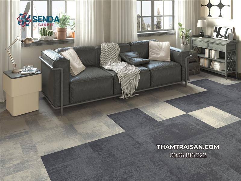 Thảm tấm trải sàn phòng khách