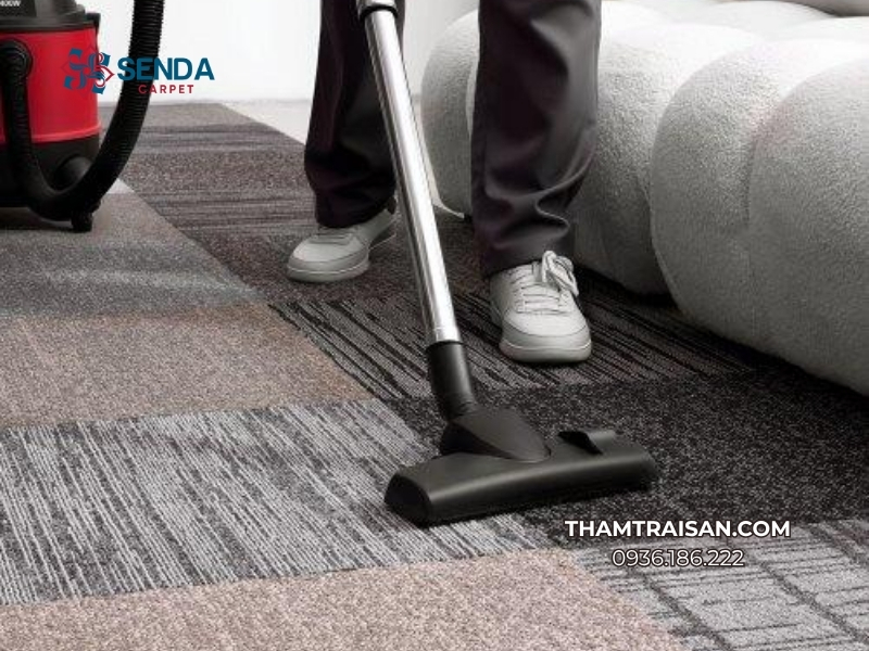 Thảm tấm trải sàn phòng khách