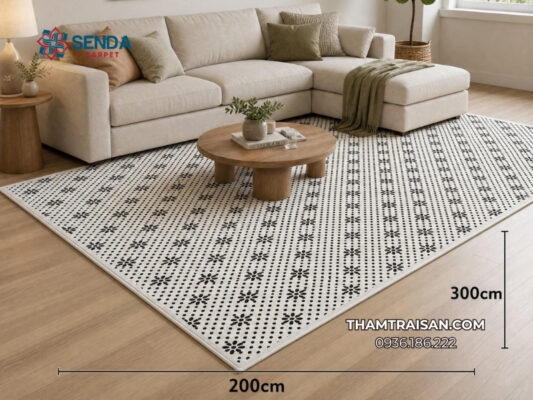 Thảm trải sàn phòng khách 2mx3m