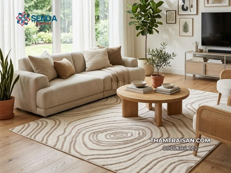 thảm trang trí phòng khách