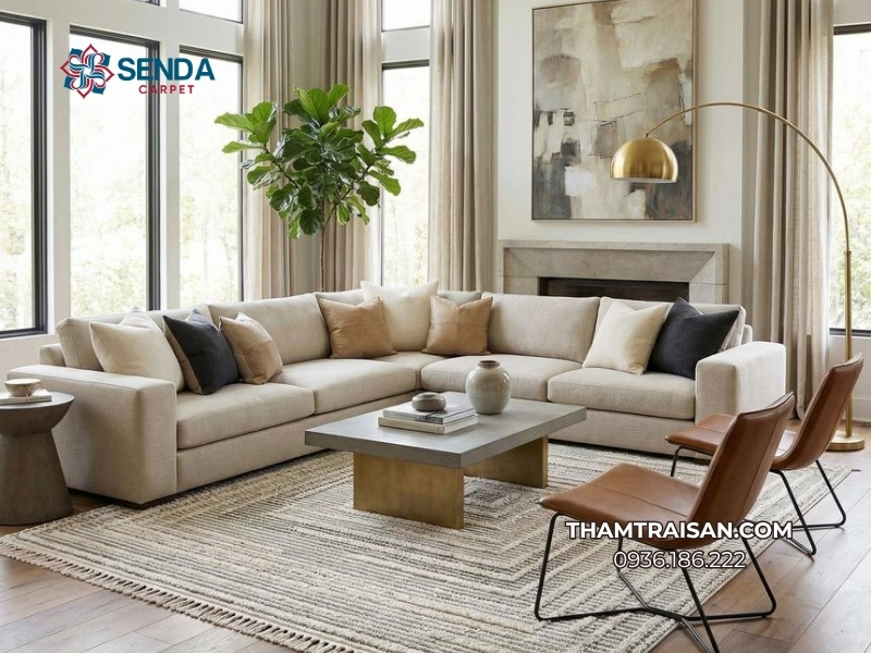 thảm trang trí phòng khách